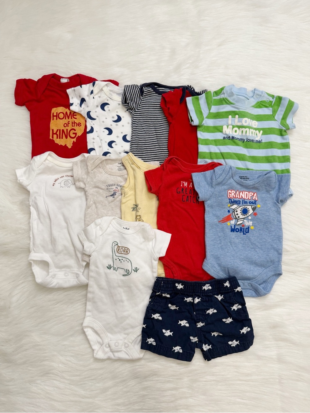 Baby Boy Newborn Summer Clothes LOT
